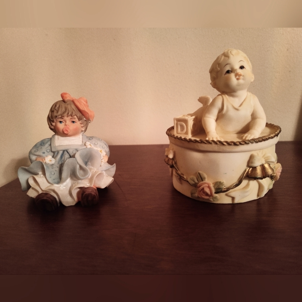 Porcelain baby figurines